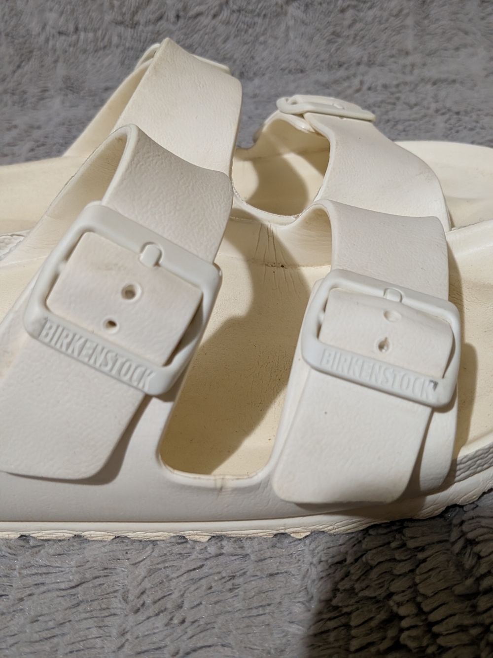 Birkenstock White Slip-On Sandals Size 39EU - Picture 5 of 8